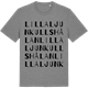 Mid Heather Gray t-shirt med Lilla Ljunkullshålan ordlek t-shirt