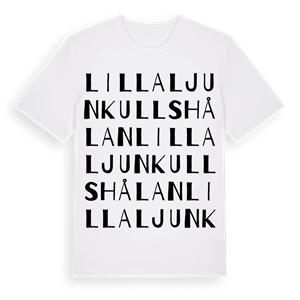 Lilla Ljunkullshålan ordlek t-shirt – ekologisk bomull t-shirt från Pinshirt
