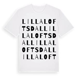 Lilla Loftsdal ordlek t-shirt – ekologisk bomull t-shirt från Pinshirt