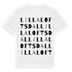 Lilla Loftsdal ordlek t-shirt