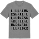 Mid Heather Gray t-shirt med Lilla Lökeskär ordlek t-shirt