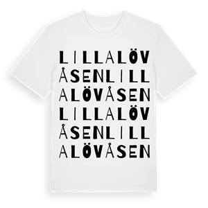 Lilla Lövåsen ordlek t-shirt – ekologisk bomull t-shirt från Pinshirt
