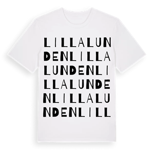 Lilla Lunden ordlek t-shirt – ekologisk bomull t-shirt från Pinshirt
