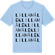 Blue Soul t-shirt med Lilla Målek ordlek t-shirt