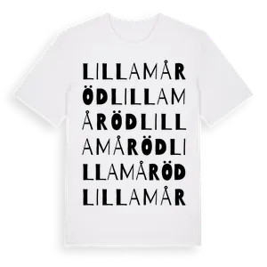 Lilla Måröd ordlek t-shirt – ekologisk bomull t-shirt från Pinshirt