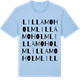 Blue Soul t-shirt med Lilla Moholm ordlek t-shirt