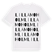 Lilla Moholm ordlek t-shirt