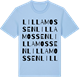 Blue Soul t-shirt med Lilla Mossen ordlek t-shirt