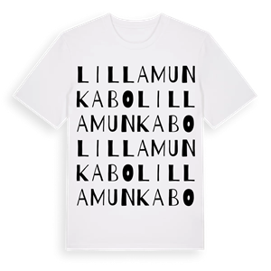 Lilla Munkabo ordlek t-shirt – ekologisk bomull t-shirt från Pinshirt