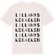 Vintage White t-shirt med Lilla Myskebacken ordlek t-shirt
