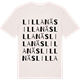 Vintage White t-shirt med Lilla Näs ordlek t-shirt
