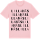 Pink Cotton t-shirt med Lilla Näs ordlek t-shirt