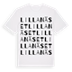 Lilla Näset ordlek t-shirt