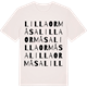 Vintage White t-shirt med Lilla Ormåsa ordlek t-shirt