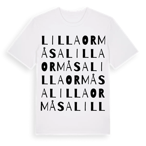 Lilla Ormåsa ordlek t-shirt – ekologisk bomull t-shirt från Pinshirt