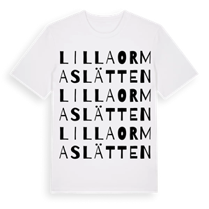 Lilla Ormaslätten ordlek t-shirt – ekologisk bomull t-shirt från Pinshirt