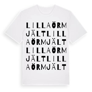 Lilla Örmjält ordlek t-shirt – ekologisk bomull t-shirt från Pinshirt
