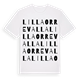 Lilla Orrevalla ordlek t-shirt