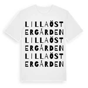 Lilla Östergården ordlek t-shirt – ekologisk bomull t-shirt från Pinshirt