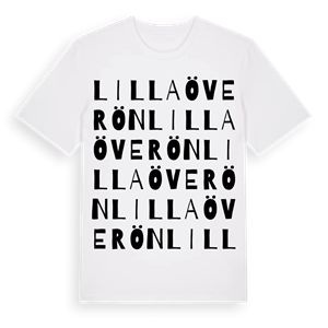Lilla Överön ordlek t-shirt – ekologisk bomull t-shirt från Pinshirt