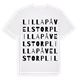 Lilla Påvelstorp ordlek t-shirt
