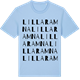 Blue Soul t-shirt med Lilla Ramna ordlek t-shirt