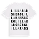Lilla Ransberg ordlek t-shirt