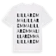 White t-shirt med Lilla Remma ordlek t-shirt
