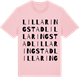 Pink Cotton t-shirt med Lilla Ringstad ordlek t-shirt
