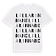 White t-shirt med Lilla Rinnane ordlek t-shirt