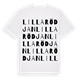 Lilla Rödjan ordlek t-shirt