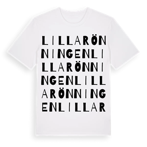 Lilla Rönningen ordlek t-shirt – ekologisk bomull t-shirt från Pinshirt