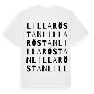 Lilla Röstan ordlek t-shirt – ekologisk bomull t-shirt från Pinshirt