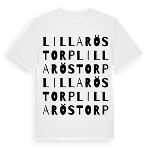 Lilla Röstorp ordlek t-shirt – ekologisk bomull t-shirt från Pinshirt