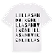 Lilla Sandviken ordlek t-shirt