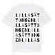Lilla Sättungen ordlek t-shirt