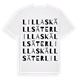 Lilla Skällsäter ordlek t-shirt