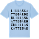 Blue Soul t-shirt med Lilla Skattegården ordlek t-shirt