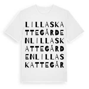 Lilla Skattegården ordlek t-shirt – ekologisk bomull t-shirt från Pinshirt