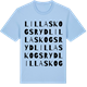 Blue Soul t-shirt med Lilla Skogsryd ordlek t-shirt