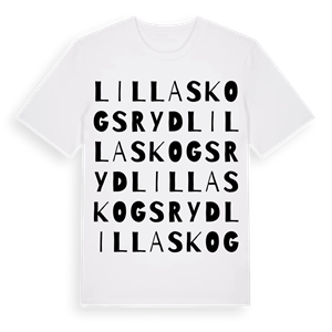 Lilla Skogsryd ordlek t-shirt – ekologisk bomull t-shirt från Pinshirt