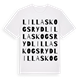 Lilla Skogsryd ordlek t-shirt