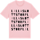 Pink Cotton t-shirt med Lilla Skottstorp ordlek t-shirt