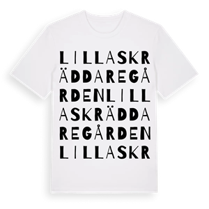Lilla Skräddaregården ordlek t-shirt – ekologisk bomull t-shirt från Pinshirt