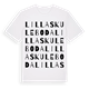 Lilla Skuleboda ordlek t-shirt