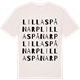 Vintage White t-shirt med Lilla Spånarp ordlek t-shirt