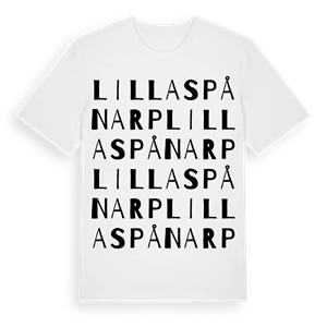 Lilla Spånarp ordlek t-shirt – ekologisk bomull t-shirt från Pinshirt