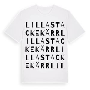 Lilla Stackekärr ordlek t-shirt – ekologisk bomull t-shirt från Pinshirt