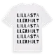 White t-shirt med Lilla Stallerhult ordlek t-shirt