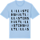 Blue Soul t-shirt med Lilla Stenshult ordlek t-shirt